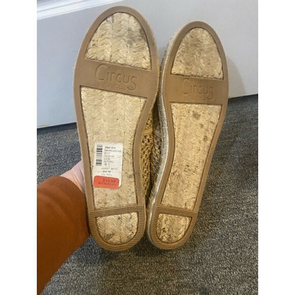 Circus Sam Edelman Lena Woven Shoe Moccasin Natural Size 10 Women's - Picture 3 of 7